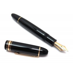 NEUF STYLO PLUME MONTBLANC MEISTERSTUCK 149 A PISTON 115384 NOIR & DORE PEN 890€