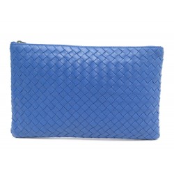 NEUF POCHETTE BOTTEGA VENETA TROUSSE CUIR TRESSE INTRECCIATO CLUTCH BAG 1350€