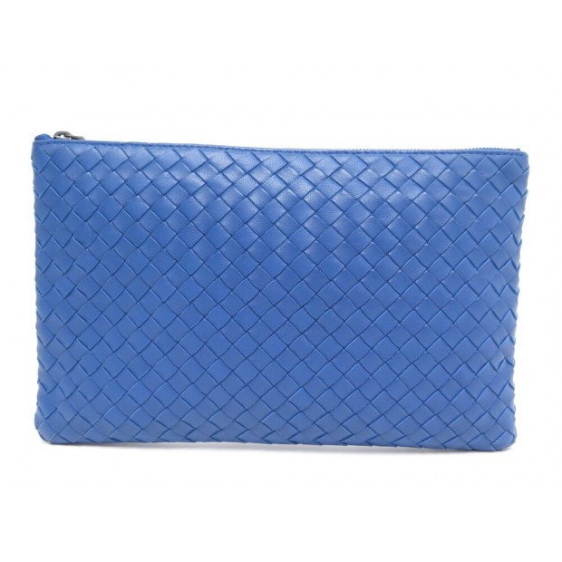 NEUF POCHETTE BOTTEGA VENETA TROUSSE CUIR TRESSE INTRECCIATO CLUTCH BAG 1350€