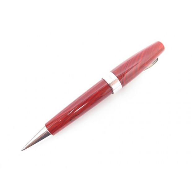 STYLO BILLE MONTEGRAPPA REMINISCENCE ISRPP3SE ARGENT ET LAQUE ROUGE + BOITE PEN