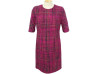robe chanel p59547 42 l en tweed fils roses