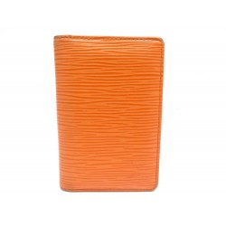 PORTE CARTES LOUIS VUITTON EN CUIR EPI ORANGE LEATHER CARDS HOLDER WALLET 340€