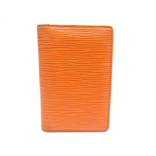 PORTE CARTES LOUIS VUITTON EN CUIR EPI ORANGE LEATHER CARDS HOLDER WALLET 340€