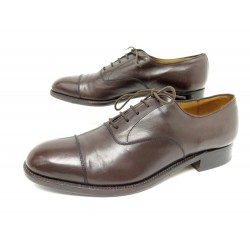 CHAUSSURES JM WESTON 300 RICHELIEU 7D 41 EN CUIR MARRON BROWN LEATHER SHOES 790€