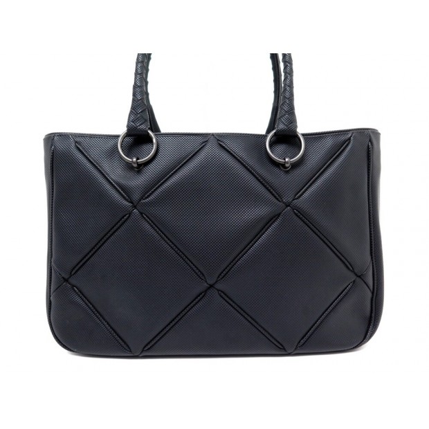 SAC A MAIN BOTTEGA VENETA 133247 MARCO POLO PVC INTRECCIATO NOIR HAND BAG 2100€