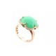 NEUF BAGUE PASQUALE BRUNI BON TON OR ROSE CHRYSOPRASE VERT ET DIAMANTS NEW 3200€