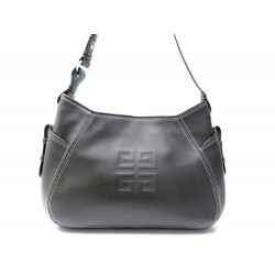 NEUF SAC A MAIN GIVENCHY LOGO HOBO EN CUIR GRIS PORTE EPAULE SHOULDER BAG 1190€