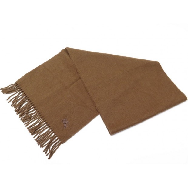 NEUF VINTAGE ECHARPE BURBERRYS EN CACHEMIRE MARRON NEW BROWN CASHMERE SCARF 420€