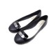 CHAUSSURES CHANEL G29393 38.5 BALLERINES FERMOIR BOY EN CUIR NOIR SAC SHOES 620€