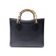 VINTAGE SAC A MAIN GUCCI CABAS BAMBOO 002-115-0260 EN CUIR NOIR HANDLE BAG 1490€