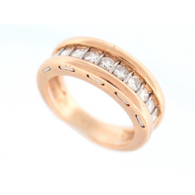 BAGUE CARTIER SERENADE B4000600 EN OR ROSE 18K SERTIE 10 DIAMANTS 1CT RING 8000€