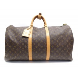 SAC DE VOYAGE LOUIS VUITTON KEEPALL 55 TOILE MONOGRAM MARRON M41424 BAG 1450€