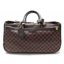 SAC DE VOYAGE A MAIN LOUIS VUITTON EOLE TOILE DAMIER EBENE N23205 TROLLEY 2300€