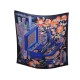 CHALE HERMES LES TRESORS D'UN ARTISTE EN CACHEMIRE ET SOIE BLEU SILK SHAWL 1110€