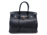 sac a main hermes birkin 35 cuir togo noir palladie
