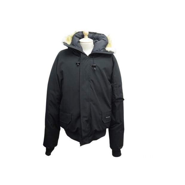 BLOUSON CANADA GOOSE AVIATEUR BOMBER CHILLIWACK T 2XL 50 MANTEAU NOIR COAT 1325€