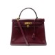 NEUF VINTAGE SAC A MAIN HERMES KELLY 32 BANDOULIERE EN CUIR BOX ROUGE 1979 PURSE