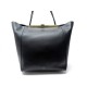 SAC A MAIN CELINE CABAS CLASP FERMOIR EN CUIR NOIR BLACK LEATHER HANDBAG 2700€