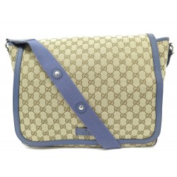 SAC A LANGER GUCCI TOILE MONOGRAMME GG 510340 BANDOULIERE TOILE HAND BAG 1450€