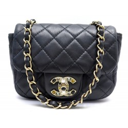 NEUF SAC A MAIN CHANEL TIMELESS MINI CUIR MATELASSE LOGO PIERRES STONE BAG 4150€