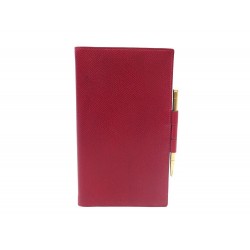 PORTE AGENDA HERMES EN CUIR EPSOM ROUGE + STYLO CRITERIUM RED DIARY HOLDER 435€