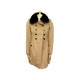 NEUF MANTEAU BURBERRY T32 XS EN LAINE CACHEMIRE ET COL FOURRURE NEW WOOL COAT