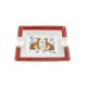 VINTAGE MINI CENDRIER HERMES PORCELAINE JUNGLE LOVE BLANC ROUGE ASHTRAY 175€