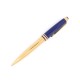 NEUF STYLO BILLE MONTBLANC SOLITAIRE RAMSES II EN VERMEIL & LAPIS LAZULI PEN