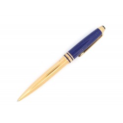 NEUF STYLO BILLE MONTBLANC SOLITAIRE RAMSES II EN VERMEIL & LAPIS LAZULI PEN