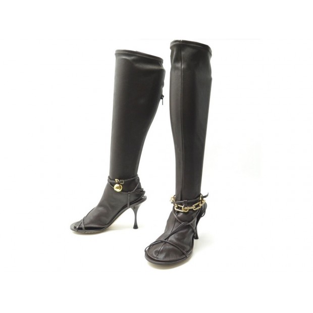 NEUF BOTTES CUISSARDES BOTTEGA VENETA 39.5 TRANSFORMABLES SANDALES BOOTS 1450€