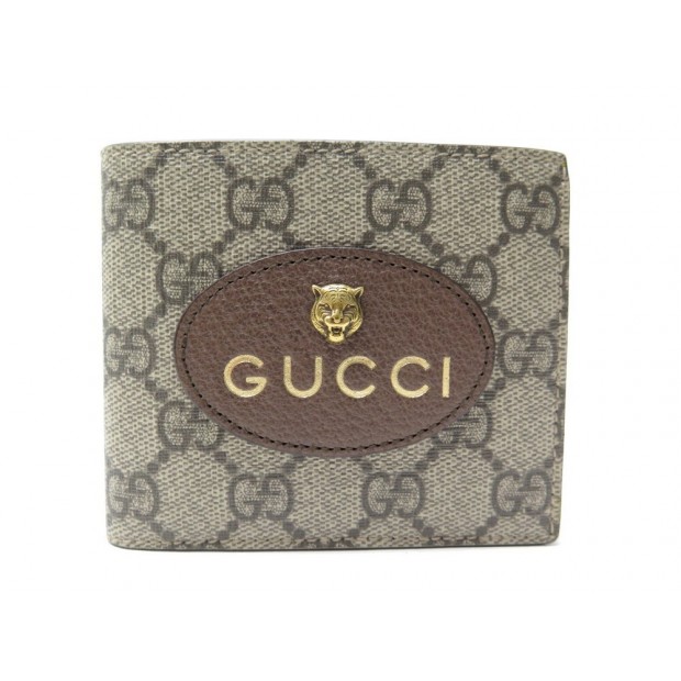 NEUF PORTE CARTES GUCCI NEO VINTAGE 473954 TOILE SUPREME GG CANVAS WALLET 375€