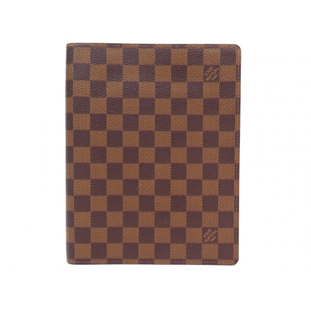 NEUF COUVERTURE AGENDA LOUIS VUITTON GM R21065 EN TOILE DAMIER DIARY COVER 455€