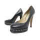 CHAUSSURES CHANEL ESCARPINS CHAINE G29000 36 CUIR NOIR BLACK LEATHER SHOES 890€