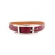 BRACELET HERMES HAPI EN CUIR CHAMONIX BORDEAUX 16 - 18 CM + BOIT BANGLE 335€