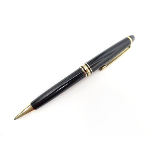 STYLO BILLE MONTBLANC MEISTERSTUCK CLASSIQUE DORE 10883 EN RESINE NOIR PEN 395€