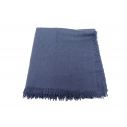 CHALE GUCCI JACQUARD LAINE & SOIE BLEU GUCCISSIMA MONOGRAMME GG WOOL SHAWL 500€