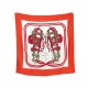 VINTAGE FOULARD HERMES BRIDES DE GALA CARRE 90 SOIE CORAIL CORAL SILK SCARF 460€