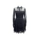 ROBE CHRISTIAN DIOR PLUMETIS 841D01A8810 TAILLE 38 M EN SOIE NOIR SILK DRESS