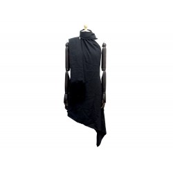 NEUF ROBE SAINT LAURENT 499355 T40 M GALA COCKTAIL SOIREE NOIR BLACK DRESS 1190€