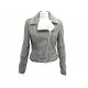 BLOUSON VESTE CHANEL P41842 EN PEAU LAINEE MATELASSE M 40 LAMBSKIN JACKET 9600€