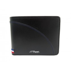 NEUF PORTEFEUILLE ST DUPONT 8CC DEFI MILLENIUM 172002 EN CUIR NOIR WALLET 200€