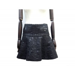 JUPE CHANEL P47014V34929 TAILLE 38 M EN TWEED NOIR BLACK SKIRT 3880€