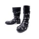 CHAUSSURES DIOR BOTTES DE MOTARD CLOUTEES 38 CUIR NOIR BIKER STUDDED BOOTS 1200€