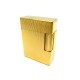 NEUF BRIQUET ST DUPONT LIGNE 1 EN METAL DORE GUILLOCHE STRIE GOLDEN LIGHTER 790€