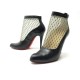 CHAUSSURES CHRISTIAN LOUBOUTIN RESILLISSIMA 100 KID RESILLE CUIR NOIR BOOTS 795€