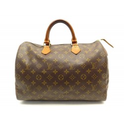 VINTAGE SAC A MAIN LOUIS VUITTON SPEEDY 35 M41107 EN TOILE MONOGRAM PURSE 1400€