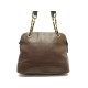 VINTAGE SAC A MAIN CHANEL CABAS SHOPPING LOGO CC EN CUIR MARRON HAND BAG 6000€