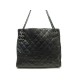 SAC A MAIN CHANEL CABAS SHOPPING LOGO CC CUIR CAVIAR RUTHENIUM TOTE BAG 4200€