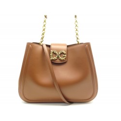 NEUF SAC A MAIN DOLCE AND GABBANA AMORE EN CUIR MARRON LEATHER HAND BAG 2000€