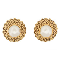 boucles d'oreilles chanel 1990 grandes puces